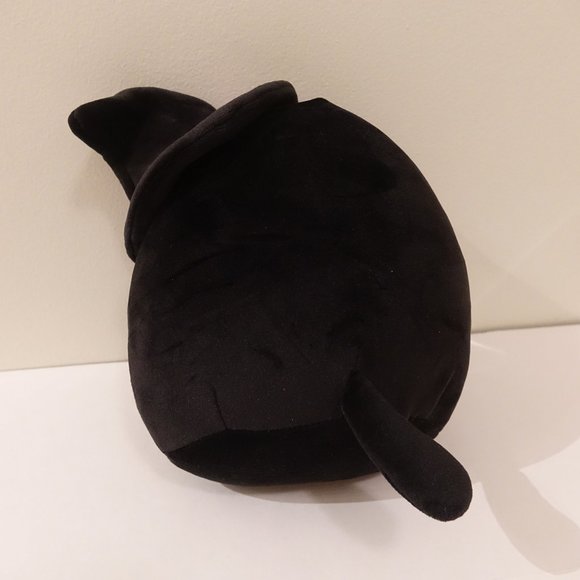 Rare 8" Black Cat Halloween Squishmallow with witches hat and brew BNWOT - Picture 2 of 4